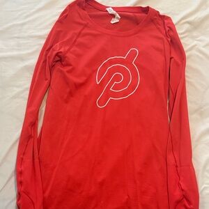 Peloton Lululemon Bright Red Athletic Top